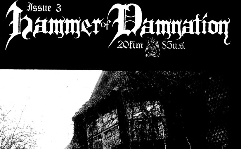 Hammer of Damnation zine, issue 3