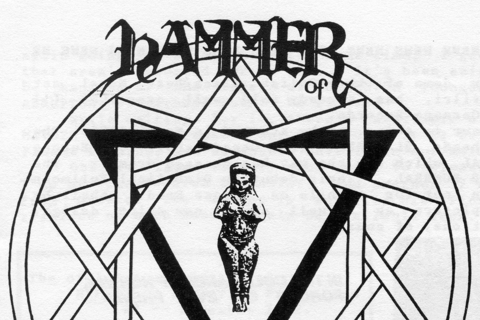HAMMER OF DAMNATION Newsletter 1992â€“1994 (header logo detail)