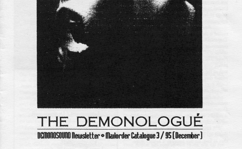 DEMONOLOGUÃ‰ â€“ Demonosound Newsletter 3/95 (December)