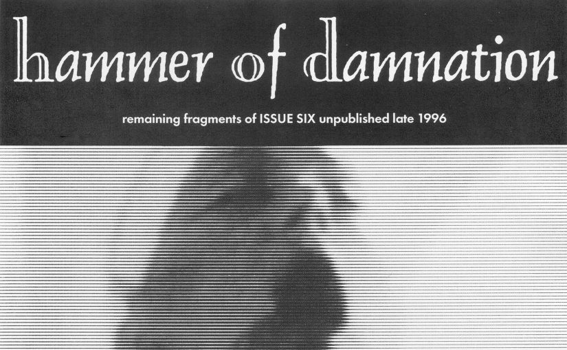 Hammer of Damnation zine, issue 6